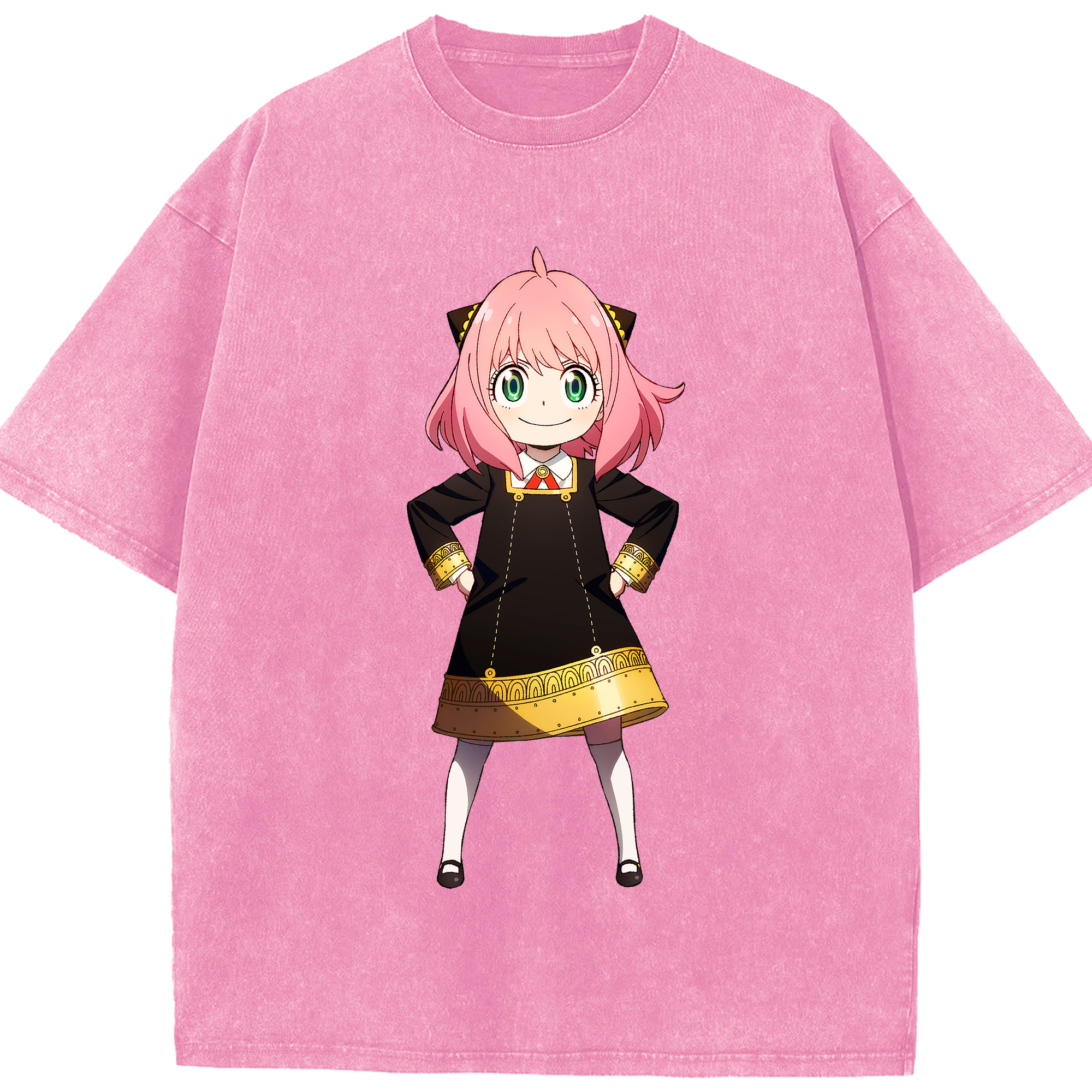 （画像用） SPY×FAMILY间谍家家酒 綿100% ヴィンテージ風 半袖Tシャツ（フロントプリント）